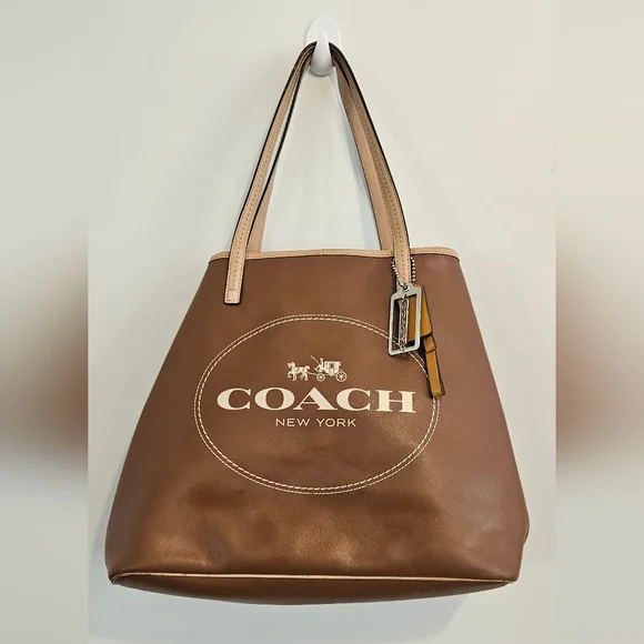 Coach Brown Leather Market Metro Tote - Picture 7 of 12